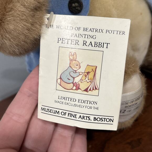 Museum Of fine Arts Boston MFA Peter Rabbit Limited Edition Plush - Picture 3 of 12